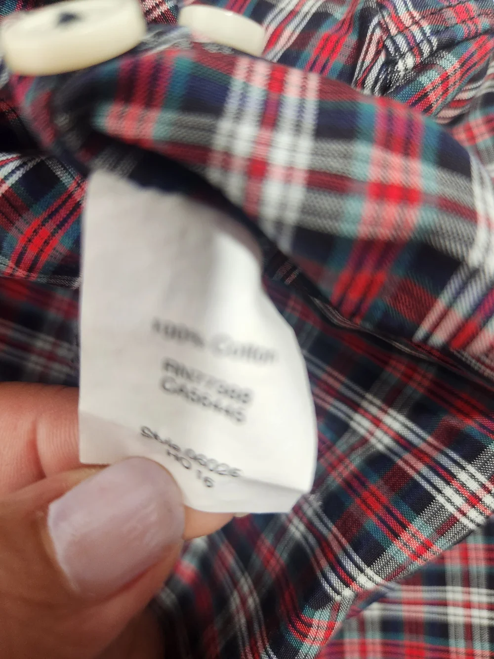 J.Crew Men’s Red Plaid Button-Down Shirt